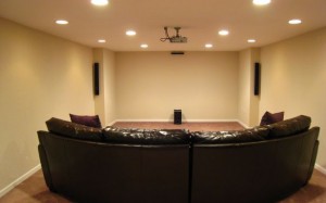 Ultimate Man Cave with Projection TV